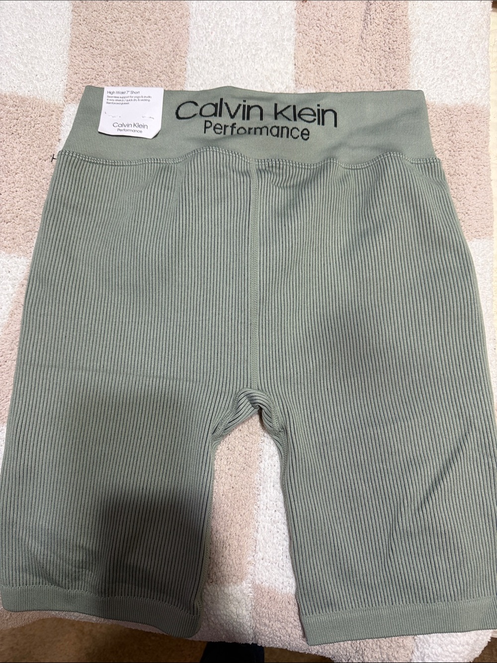 Calvin Klein performance ribbed biker shorts